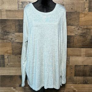 Southern Shirt Women's Gray Long Sleeve Shirt Soft Sweater Lightweight XL